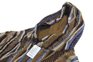 New and unused KAPITAL Capital 7G Knit GAUDY Hood Sweater Parka K2409KN050 Size 3 Brown Multicolor Used 4c073556