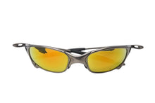 画像をギャラリービューアに読み込む, OAKLEY オークリー サングラス ジュリエット ミラーレンズ 金属フレーム ゴム イエロー グリーン シルバー 美品 中古 4c073568