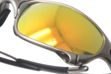 画像をギャラリービューアに読み込む, OAKLEY オークリー サングラス ジュリエット ミラーレンズ 金属フレーム ゴム イエロー グリーン シルバー 美品 中古 4c073568