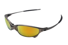 画像をギャラリービューアに読み込む, OAKLEY オークリー サングラス ジュリエット ミラーレンズ 金属フレーム ゴム イエロー グリーン シルバー 美品 中古 4c073568