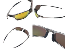 画像をギャラリービューアに読み込む, OAKLEY オークリー サングラス ジュリエット ミラーレンズ 金属フレーム ゴム イエロー グリーン シルバー 美品 中古 4c073568