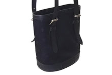 画像をギャラリービューアに読み込む, 極美品 LOUIS VUITTON ルイヴィトン リトルバケット ハンドバッグ M92144 モノグラム サテン レザー ブラック シルバー金具 中古 4c073573