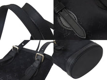 画像をギャラリービューアに読み込む, 極美品 LOUIS VUITTON ルイヴィトン リトルバケット ハンドバッグ M92144 モノグラム サテン レザー ブラック シルバー金具 中古 4c073573