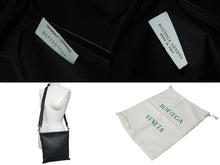 画像をギャラリービューアに読み込む, 極美品 BOTTEGA VENETA ボッテガヴェネタ イントレチャート ショルダーバッグ ブラック 276356 レザー ブラック金具 中古 4c073591