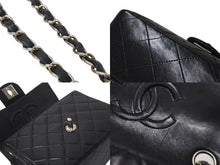 Load image into Gallery viewer, 極美品 CHANEL シャネル 新型 ミニマトラッセ ブラック 黒 シルバーラムスキン ショルダーバッグ 17cm 6番台 中古 4c073594