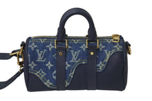 画像をギャラリービューアに読み込む, 極美品 LOUIS VUITTON ルイヴィトン × NIGO コラボ キーポルXS ハンドバッグ ストラップ付 M81011 モノグラム ドリップ 中古 4c073599