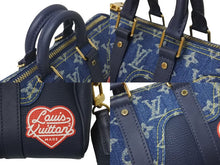 画像をギャラリービューアに読み込む, 極美品 LOUIS VUITTON ルイヴィトン × NIGO コラボ キーポルXS ハンドバッグ ストラップ付 M81011 モノグラム ドリップ 中古 4c073599