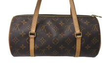 画像をギャラリービューアに読み込む, LOUIS VUITTON ルイヴィトン パピヨンPM 26 筒形 ハンドバック ブラウン モノグラム M51366 美品 中古 4c073603