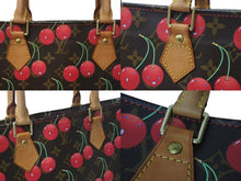 画像をギャラリービューアに読み込む, LOUIS VUITTON ルイヴィトン モノグラム チェリー サックプラ トートバッグ ブラウン M95010 村上隆 2005年春夏 美品 中古 4c073606
