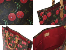 画像をギャラリービューアに読み込む, LOUIS VUITTON ルイヴィトン モノグラム チェリー サックプラ トートバッグ ブラウン M95010 村上隆 2005年春夏 美品 中古 4c073606