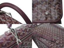 画像をギャラリービューアに読み込む, 極美品 GOYARD ゴヤール サンレジェ バックパック ゴヤールディンキャンバス シュヴロッシュカーフスキン バーガンディ シルバー金具 STLEGEMMLTY33CG33P SUT120190 中古 4c073607