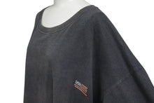 Load image into Gallery viewer, KAPITAL KOUNTRY キャピタル カントリー ボーン プリント 天竺 ビッグTシャツ 2TONE グレー パープル サイズF 美品 中古 4c073608