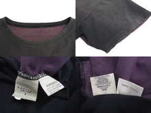 Load image into Gallery viewer, KAPITAL KOUNTRY キャピタル カントリー ボーン プリント 天竺 ビッグTシャツ 2TONE グレー パープル サイズF 美品 中古 4c073608