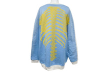 Load image into Gallery viewer, Kapital kountry キャピタル ボーンスウェット トレーナー 骨 ホワイト ブルー イエロー EK1139 コットン サイズF 美品 中古 4c073609