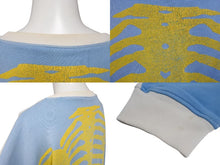 Load image into Gallery viewer, Kapital kountry キャピタル ボーンスウェット トレーナー 骨 ホワイト ブルー イエロー EK1139 コットン サイズF 美品 中古 4c073609