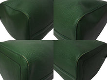 画像をギャラリービューアに読み込む, LOUIS VUITTON ルイヴィトン キーポル50 ボストンバッグ M42964 ボルネオグリーン エピレザー ゴールド金具 美品 中古 4c073610