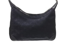 Load image into Gallery viewer, LOUIS VUITTON ルイヴィトン ワンショルダーバッグ サドルバッグ トロッター柄 モノグラムサテン ブラック 美品 中古 4c073611