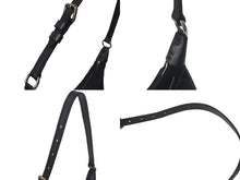 Load image into Gallery viewer, LOUIS VUITTON ルイヴィトン ワンショルダーバッグ サドルバッグ トロッター柄 モノグラムサテン ブラック 美品 中古 4c073611