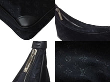 Load image into Gallery viewer, LOUIS VUITTON ルイヴィトン ワンショルダーバッグ サドルバッグ トロッター柄 モノグラムサテン ブラック 美品 中古 4c073611