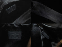 Load image into Gallery viewer, LOUIS VUITTON ルイヴィトン ワンショルダーバッグ サドルバッグ トロッター柄 モノグラムサテン ブラック 美品 中古 4c073611
