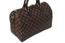 画像をギャラリービューアに読み込む, 新品同様 LOUIS VUITTON ルイヴィトン スピーディ30 ハンドバッグ ダミエキャンバス N41531 ゴールド金具 ブラウン 中古 4c073613