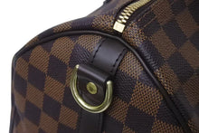 画像をギャラリービューアに読み込む, 新品同様 LOUIS VUITTON ルイヴィトン スピーディ30 ハンドバッグ ダミエキャンバス N41531 ゴールド金具 ブラウン 中古 4c073613
