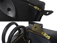 画像をギャラリービューアに読み込む, LOUIS VUITTON ルイヴィトン スピーディ25 ハンドバッグ M59022 エピレザー ブラック ゴールド金具 美品 中古 4c073623