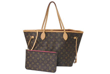 画像をギャラリービューアに読み込む, 極美品 LOUIS VUITTON ルイヴィトン ネヴァーフルMM トートバッグ M46987 モノグラム ブラウン ゴールド金具 美品 中古 4c073627