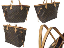 画像をギャラリービューアに読み込む, 極美品 LOUIS VUITTON ルイヴィトン ネヴァーフルMM トートバッグ M46987 モノグラム ブラウン ゴールド金具 美品 中古 4c073627