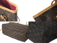 画像をギャラリービューアに読み込む, 極美品 LOUIS VUITTON ルイヴィトン ネヴァーフルMM トートバッグ M46987 モノグラム ブラウン ゴールド金具 美品 中古 4c073627