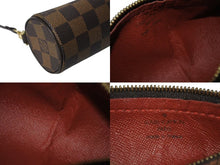 画像をギャラリービューアに読み込む, LOUIS VUITTON ルイヴィトン ハンドバッグ パピヨン30 ダミエキャンバス N51303 ブラウン ゴールド金具 美品 中古 4c073633