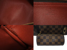 画像をギャラリービューアに読み込む, LOUIS VUITTON ルイヴィトン ハンドバッグ パピヨン30 ダミエキャンバス N51303 ブラウン ゴールド金具 美品 中古 4c073633
