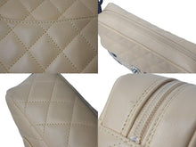 Load image into Gallery viewer, CHANEL シャネル ワンショルダーバッグ 9番台 カンボンライン ラムスキン ココマーク ベージュ シルバー金具 美品 中古 4c073638