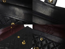 Load image into Gallery viewer, CHANEL シャネル マトラッセ23 Wフラップ チェーンショルダーバッグ ラムスキン 2番台 ブラック ゴールド金具 美品 中古 4c073639