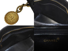 Load image into Gallery viewer, CHANEL シャネル 1804 復刻トートバッグ ハンドバッグ 7番台 グレインドカーフスキン ブラック シルバー金具 美品 中古 4c073642