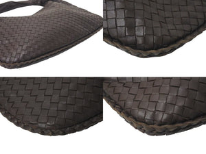 BOTTEGA VENETA ボッテガヴェネタ イントレチャート ホーボー ワンショルダーバッグ 115653-V0013 2040 ブラウン 美品 中古 4c073643