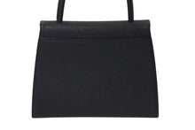 画像をギャラリービューアに読み込む, YVES SAINT LAURENT イブサンローラン ハンドバッグ トートバッグ ブランドロゴ レザー ブラック ゴールド金具 美品 中古 4c073644