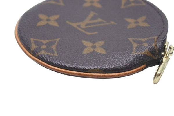 極美品 LOUIS VUITTON ルイヴィトン コインケース ポルトモネロン モノグラムミニキャンバス ブラウン M61926 円形 中古 4c073646