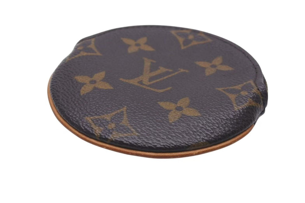 極美品 LOUIS VUITTON ルイヴィトン コインケース ポルトモネロン モノグラムミニキャンバス ブラウン M61926 円形 中古 4c073646