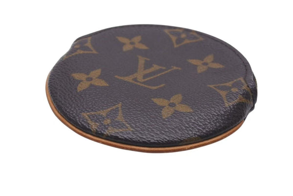 極美品 LOUIS VUITTON ルイヴィトン コインケース ポルトモネロン モノグラムミニキャンバス ブラウン M61926 円形 中古 4c073646