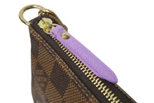 画像をギャラリービューアに読み込む, 新品同様 LOUISVUITTON ルイヴィトン イリュストレミニポシェット アクセソワールポーチ N63003 ブラウン パープル ゴールド 中古 4c073647