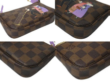 画像をギャラリービューアに読み込む, 新品同様 LOUISVUITTON ルイヴィトン イリュストレミニポシェット アクセソワールポーチ N63003 ブラウン パープル ゴールド 中古 4c073647