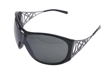 画像をギャラリービューアに読み込む, YVES SAINT LAURENT イヴサンローラン サングラス YSL6107/S サイズ125 ブラック プラスチック ラインストーン 美品 中古 4c073650