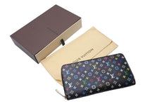 画像をギャラリービューアに読み込む, LOUIS VUITTON ルイヴィトン ジッピーウォレット 長財布 M60243 モノグラム マルチカラー ブラック 村上隆 美品 中古 4c073652