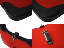 Load image into Gallery viewer, 極美品 GUCCI グッチ ワンショルダー ハンドバッグ フェルト レザー ブラック レッド 0013306 中古 4c073665