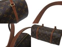 画像をギャラリービューアに読み込む, 極美品 LOUIS VUITTON ルイヴィトン ハンドバック パピヨン30 GM 筒型 モノグラム M51365 ゴールド金具 ブラウン 中古 4c073670