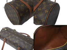 画像をギャラリービューアに読み込む, 極美品 LOUIS VUITTON ルイヴィトン ハンドバック パピヨン30 GM 筒型 モノグラム M51365 ゴールド金具 ブラウン 中古 4c073670