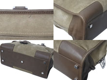 画像をギャラリービューアに読み込む, LOEWE ロエベ アマソナ28 ハンドバッグ 010403 アナグラムロゴ スウェード レザー ブラウン シルバー金具 良品 中古 4c073673