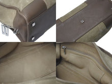 画像をギャラリービューアに読み込む, LOEWE ロエベ アマソナ28 ハンドバッグ 010403 アナグラムロゴ スウェード レザー ブラウン シルバー金具 良品 中古 4c073673