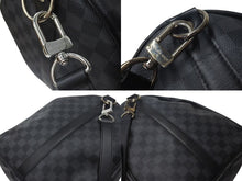 Load image into Gallery viewer, LOUIS VUITTON ルイヴィトン キーポル バンドリエール55 ボストンバッグ N41413 ダミエグラフィット ブラック 美品 中古 44c073710